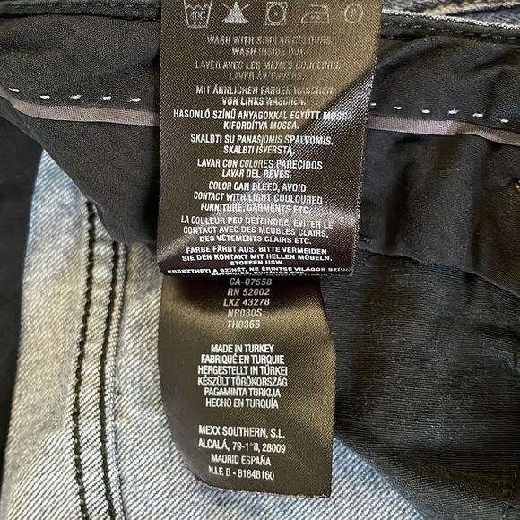 MEXX men’s Size 30x32 straight slim fit low waist slim leg faded blue‎ jeans - Picture 11 of 11